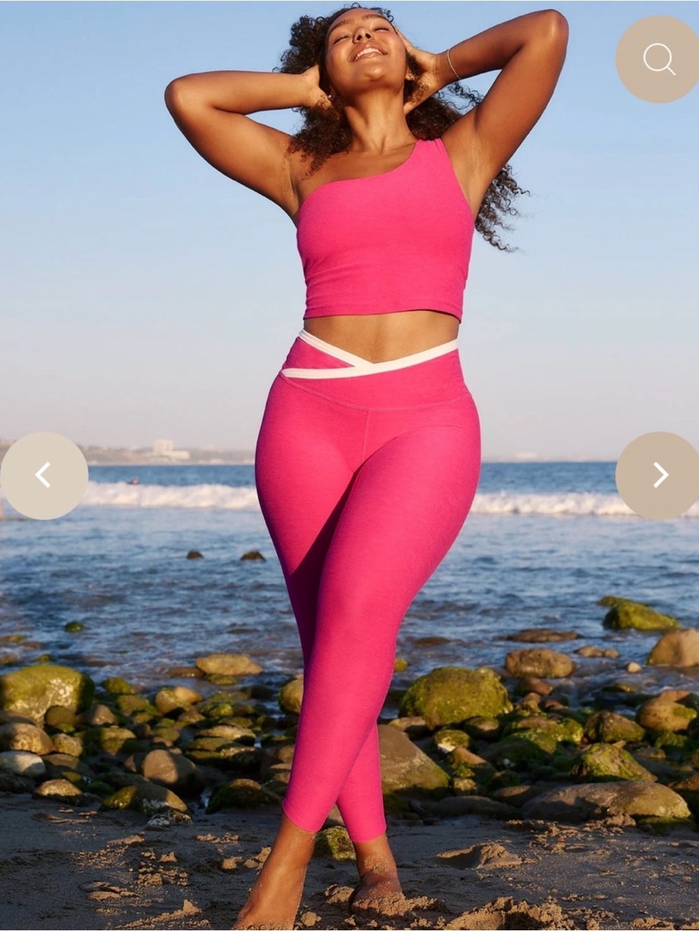 Beyond Yoga Space Dye High Waist Outlines Legging Vivid Heather/Cloud M